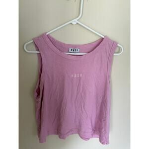 NASH | Preppy Cropped Tank Top Pink Summer Athlesuire Activewear Size Medium